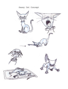 Sassy Cat Concept Page